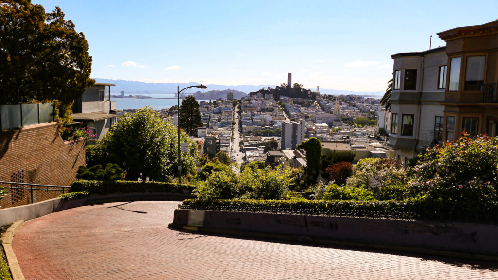 Lombard street, itinerario San Francisco