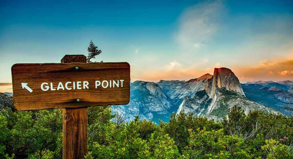 Glacier Point da vedere a Yosemite national Park